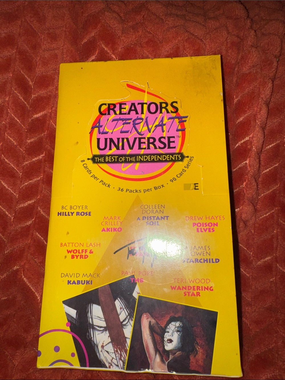Vintage 1996 Creators Alternate Universe Trading Card Booster Box Factory Sealed